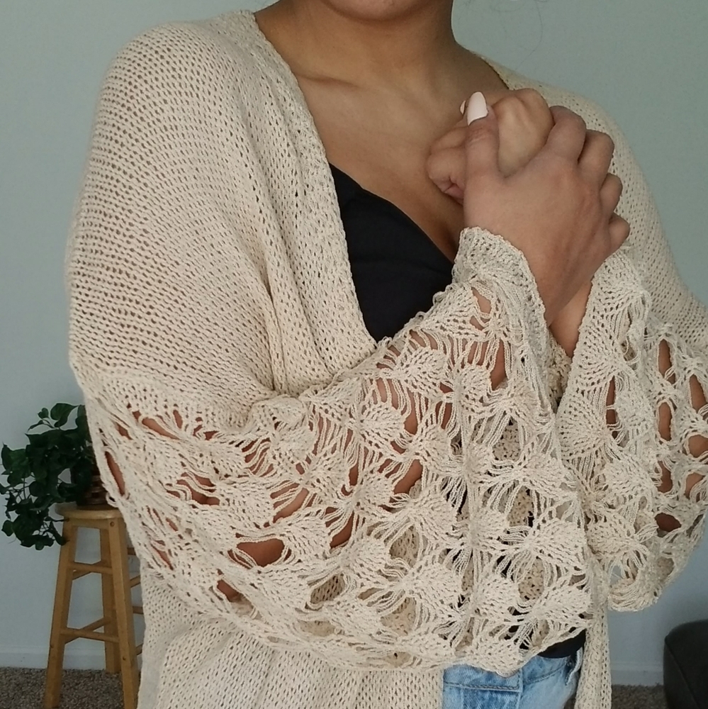 LAST ONE| BOHEMIAN MERMAID SAND CARDIGAN - Picture 7 of 7